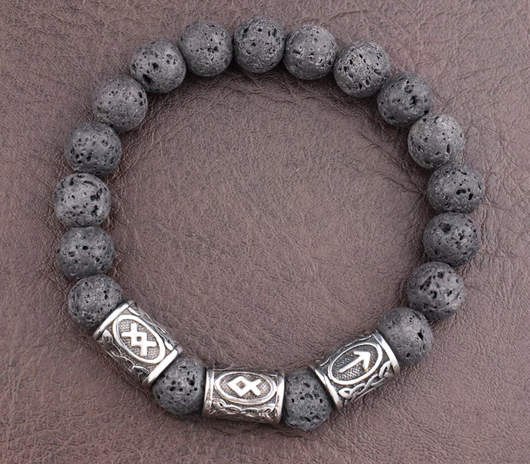 ODIN & THOR KELTISCHES LAVASTEIN ARMBAND – Bild 3