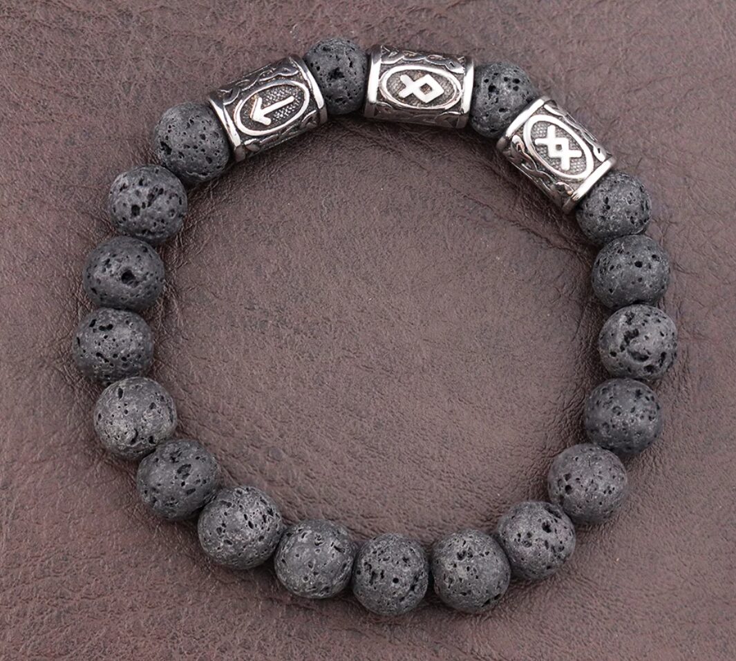 ODIN & THOR KELTISCHES LAVASTEIN ARMBAND – Bild 4